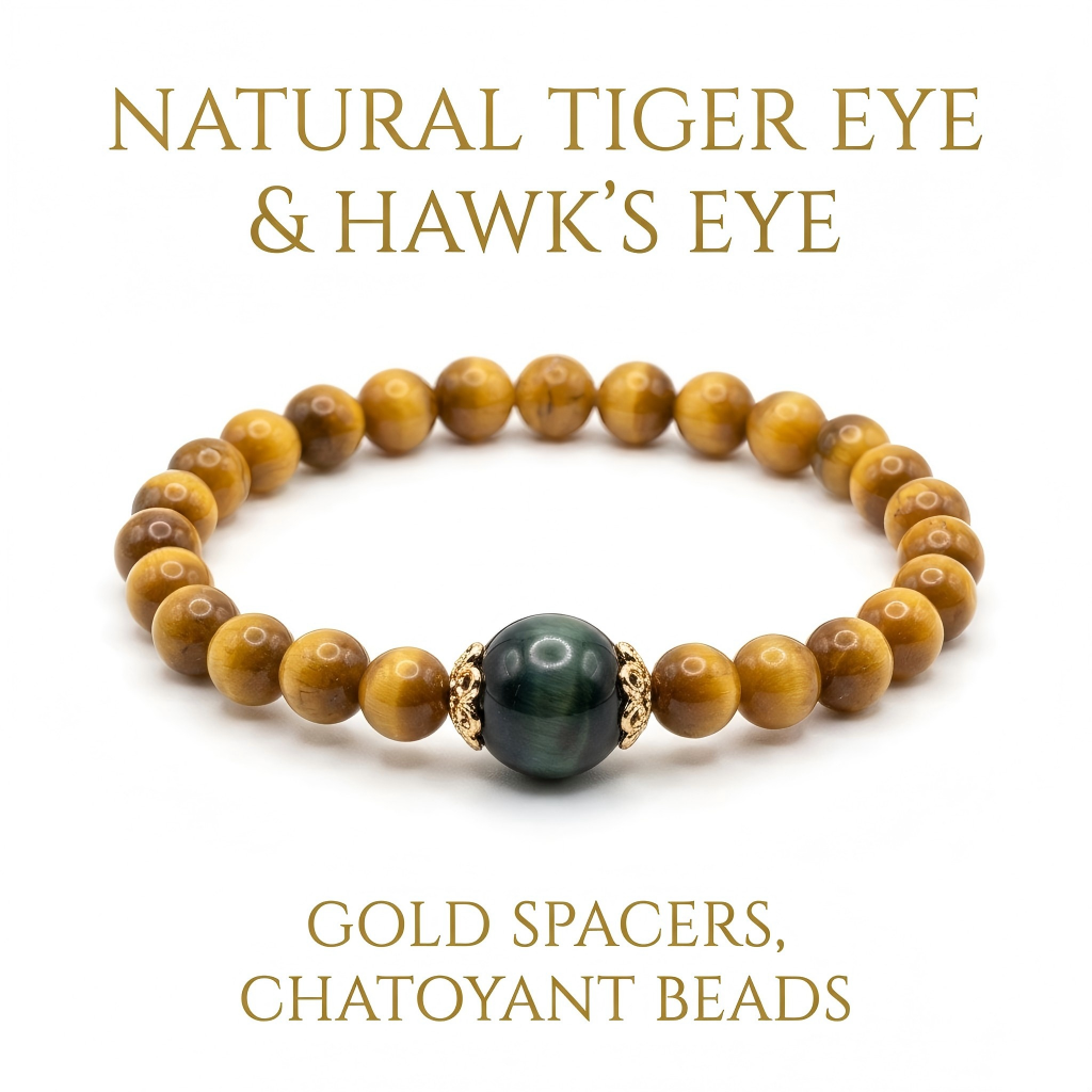 Golden Tiger Eye - South African Golden Tiger Eye Birthday Custom Bracelet