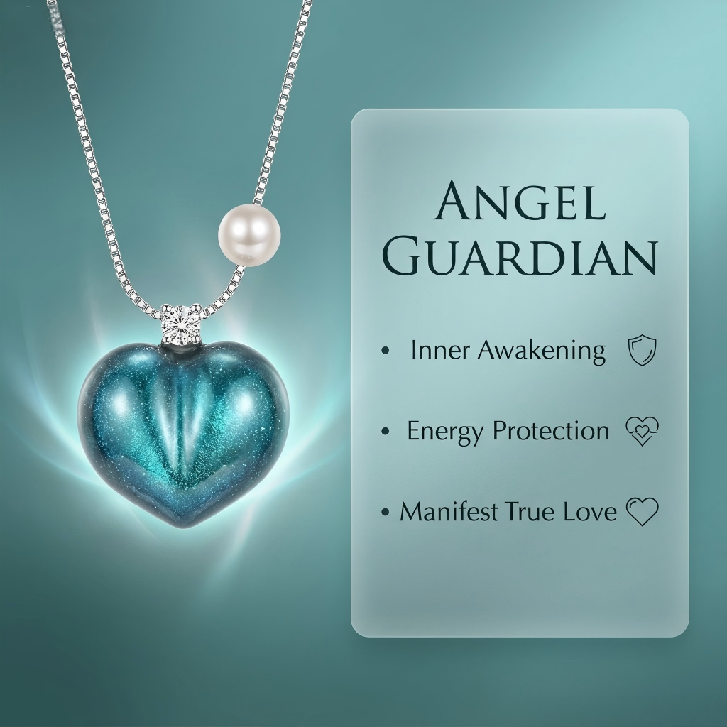 Angel's Heart: Heart-Shaped Crystal Necklace | Personalized Birthstone Edition - Image 4