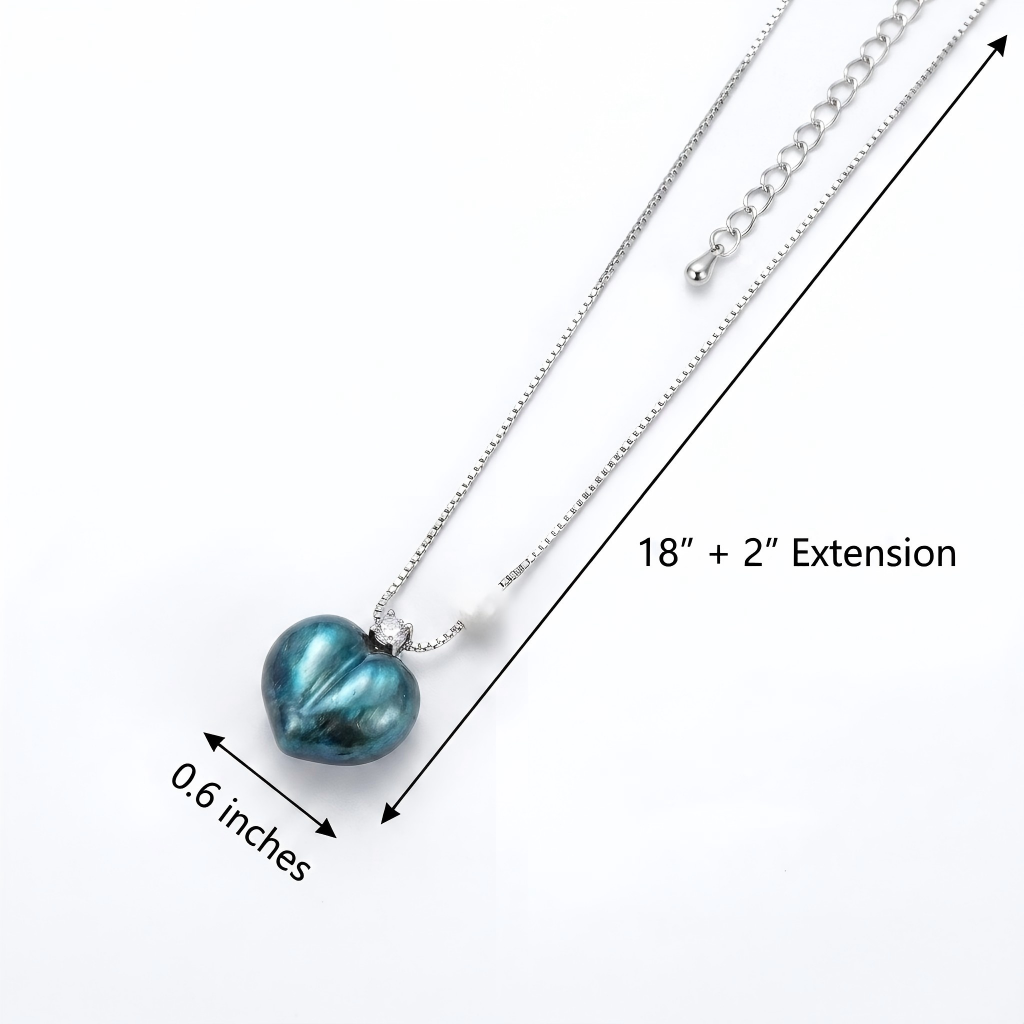 Angel's Heart: Heart-Shaped Crystal Necklace | Personalized Birthstone Edition - Image 6